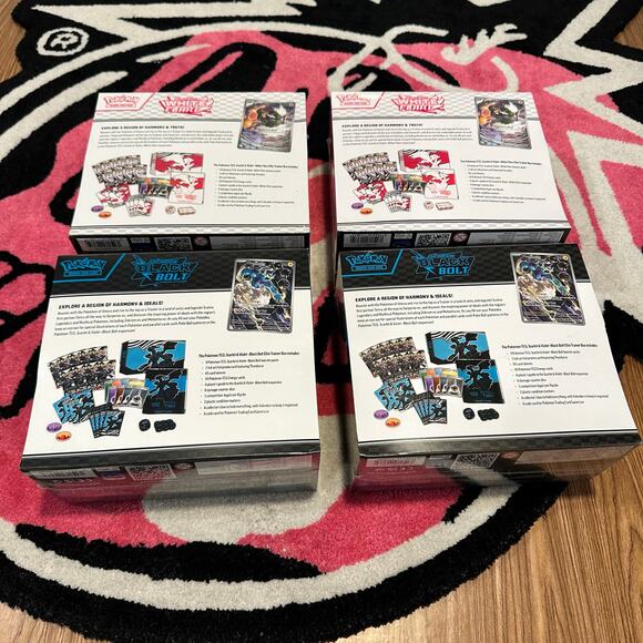 Pokémon Elite Trainer Box Lot (4) – Black Bolt & White Flare – As Pictured - Picture 4 of 6